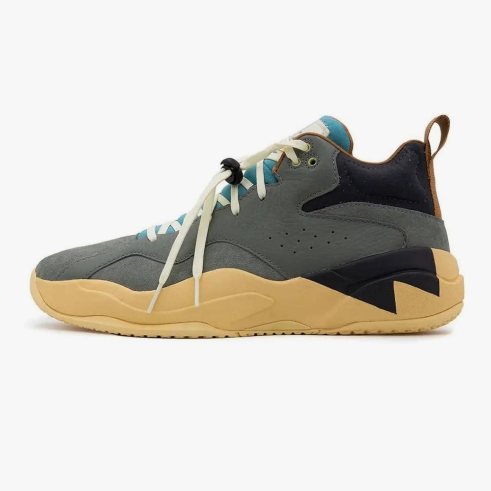 Brandblack Gray and Tan Sneakers